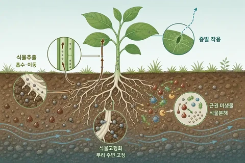 토양오염 복원기술 식물추출 고형화 분해